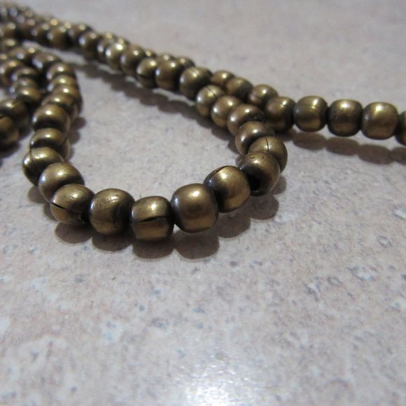 Gold color metal Ball beads - Picture 5 of 9